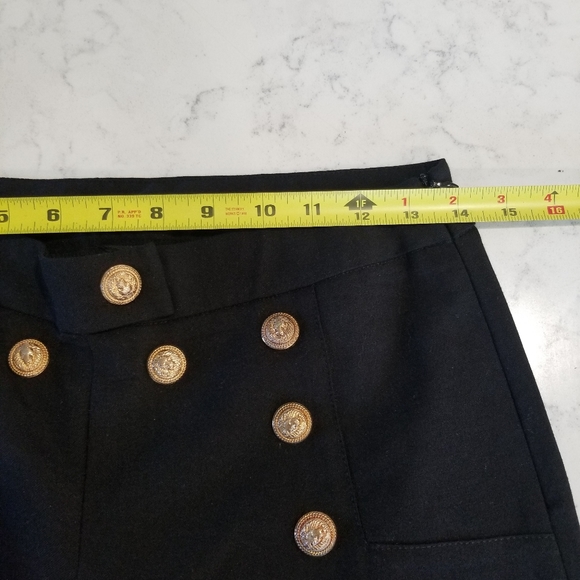 👖M-2 BLACK WIDE LEG BLACK DRESS PANTS - Picture 6 of 13